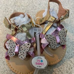 Limited Too butterfly sandals 🦋